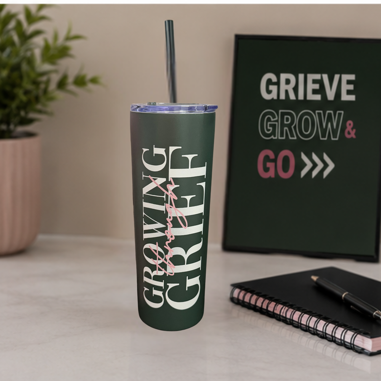 Pre-Order Growing Through Grief™ Insulated Tumbler | 18 oz