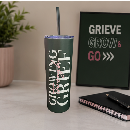Pre-Order Growing Through Grief™ Insulated Tumbler | 18 oz