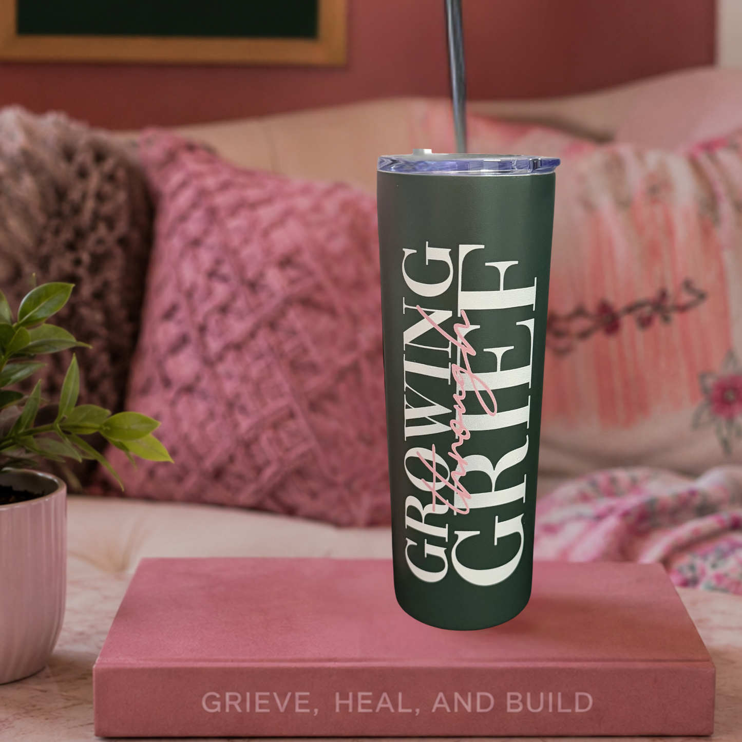 Pre-Order Growing Through Grief™ Insulated Tumbler | 18 oz